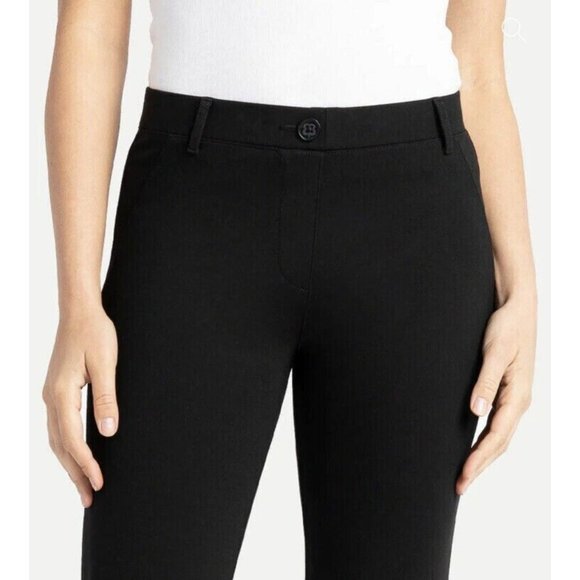 Betabrand Classic Straight Leg Dress Pants Size 2 XL Pull On  Pockets Flat Front - Picture 2 of 10